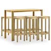 vidaXL 7 Piece Garden Bar Set Green Impregnated Pinewood