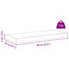 vidaXL Wall Shelf 2 pcs White Marble 60 x 23.5 x 4 cm Engineered Wood
