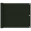 vidaXL Balcony Screen Dark Green 75x400 cm HDPE