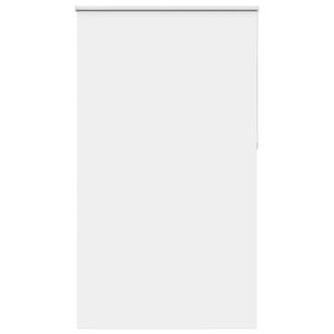 vidaXL Roller Blind Blackout White 140x210 cm Fabric Width 136.6 cm Polyester