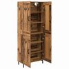 vidaXL Highboard 2 pcs Old Wood Engineered Wood