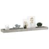 vidaXL Loggia Wall Shelves 4 pcs Concrete Grey 80x15x4 cm MDF