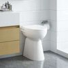 vidaXL Rimless Toilet 7 cm Extra Height Soft Close Ceramic White