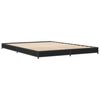vidaXL Bed Frame without Mattress Black 140x200 cm