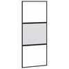 vidaXL Sliding Door with Hardware Set 90x205 cm Tempered Glass&Aluminium
