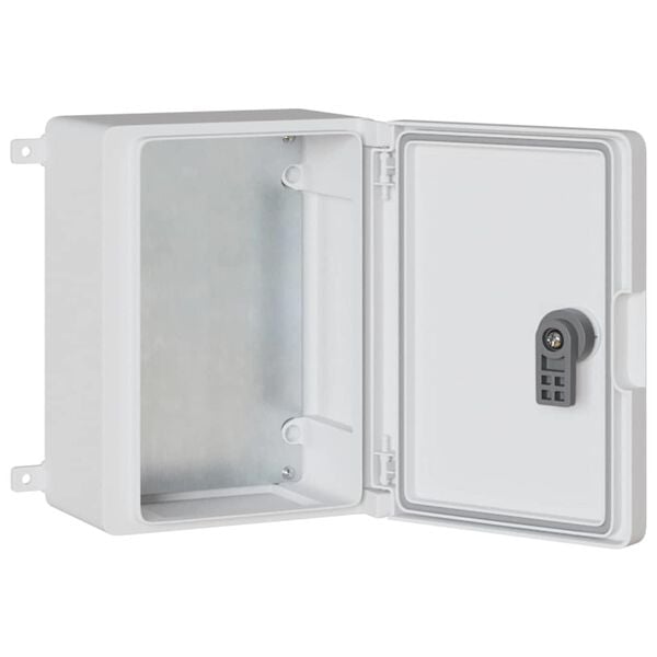 vidaXL Control Cabinet Grey 18 x 13 x 24 cm ABS Plastic