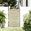 vidaXL Garden Gate 100x145 cm Stainless Steel