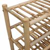 vidaXL Shoe Rack with Shelf Natural 68 x 28 x 63 cm Bamboo