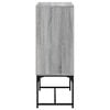 vidaXL Side Cabinet with Glass Doors Grey Sonoma 69x37x100 cm