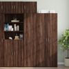 vidaXL Slim Storage Cabinet Brown Oak 45x42.5x225 cm Engineered Wood