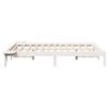 vidaXL Bed Frame White 160 x 200 cm Solid Pine Wood