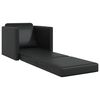 vidaXL Sofa Bed Black 74 x 77 x 81 cm Artificial Leather
