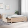vidaXL Bed Frame without Mattress with Drawers Small Double