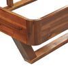 vidaXL Bed Frame without Mattress Solid Acacia Wood 140x200 cm