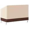 vidaXL 2-Seater Bench Cover Beige 132x71x56/81 cm 600D Oxford