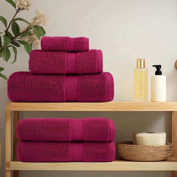 vidaXL Washcloths SOLUND Bordeaux Cotton