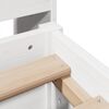 vidaXL Bookcase Bed without Mattress White 140x200cm Solid Wood Pine
