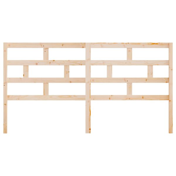 vidaXL Bed Headboard 186x4x100 cm Solid Wood Pine