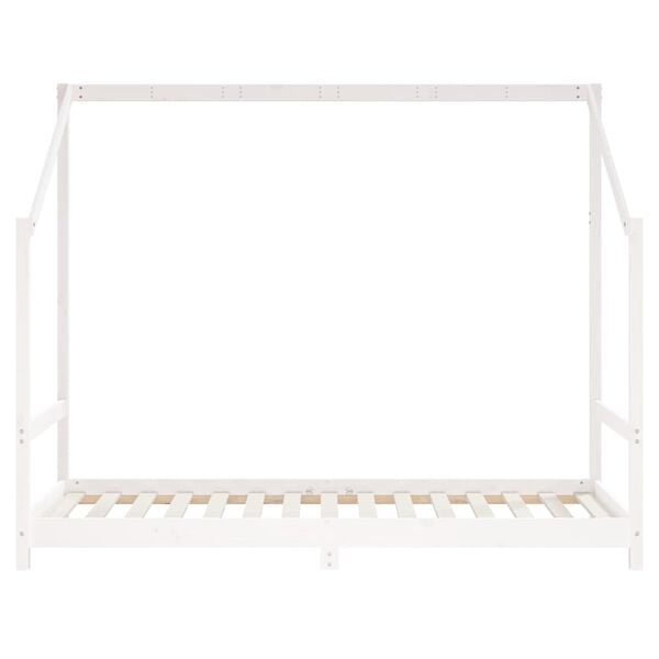 vidaXL Kids Bed Frame White 90x190 cm Solid Wood Pine
