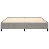 vidaXL Bed Frame without Mattress Light Grey Super King Velvet