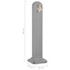 vidaXL Garden Tanker with Faucet Light Grey Stone Look