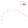 vidaXL Greenhouse Clips 50 pcs W Type Galvanised Steel
