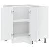 vidaXL Kitchen Corner Base Cabinet Porto White Engineered Wood