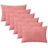 vidaXL Cushion Cover 6 pcs HEERLEN Pink 40 x 60 cm Velvet