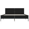 vidaXL Bed Frame without Mattress Black 160x200 cm