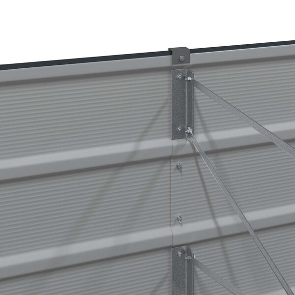 vidaXL Planter Anthracite 400 x 80 x 45 cm Steel