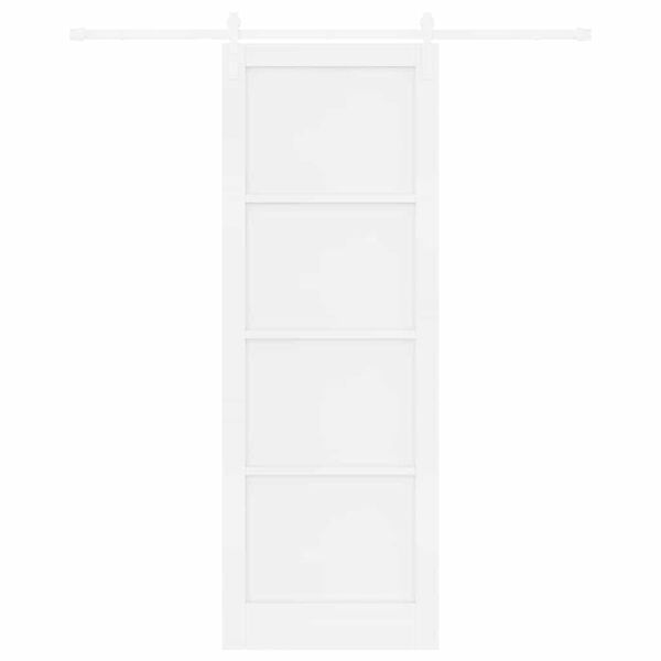 vidaXL Sliding Door White 83 x 232 cm Solid Pine Wood