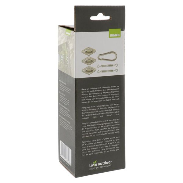 Livin'outdoor Fasteners Shade Cloth Triangle Stainless Steel