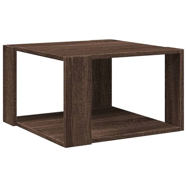 vidaXL Coffee Table Brown Oak 51.5x51.5x30 cm Engineered Wood