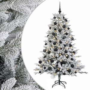 vidaXL Artificial Christmas Tree with Bauble 120 cm 150 LEDs