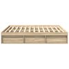 vidaXL Bed Frame without Mattress Sonoma Oak 200x200 cm