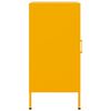 vidaXL Sideboards 2 pcs Mustard Yellow 36x39x79 cm Steel