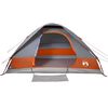 vidaXL Family Tent Dome 6-Person Grey and Orange Waterproof