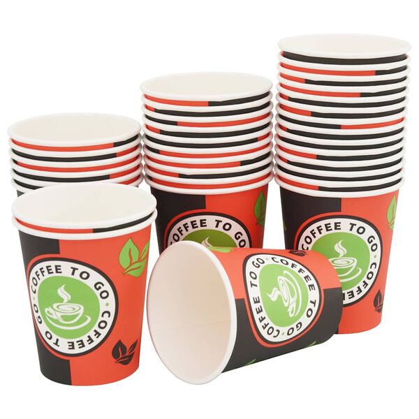 vidaXL 1000 pcs Disposable Coffee Cups Paper 240 ml (8 oz)
