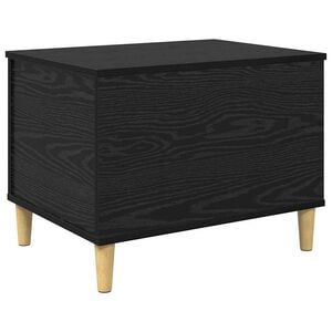 vidaXL Bedside Cabinet Black Oak 60 x 44.5 x 45 cm Engineered Wood