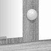 vidaXL Dressing Table with Door Grey 102 x 33 x 135 cm Engineered Wood