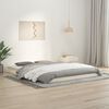 vidaXL Bed Frame without Mattress White 150x200 cm King Size Solid Wood Pine