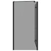 vidaXL Shower Enclosure Manual Black 120 x 68 x 130 cm