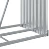 vidaXL Log Holder Silver 80x45x120 cm Galvanised Steel