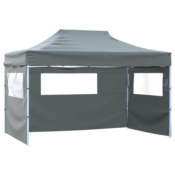 vidaXL Party Tent Folding Anthracite 280 x410 x 315 cm Oxford Fabric