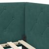 vidaXL Corner Bed Frame with Headboard Dark Green 80 x 200 cm Velvet