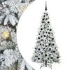 vidaXL Artificial Hinged Christmas Tree White 180 cm PE and PVC