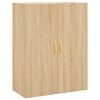 vidaXL Highboard Sonoma Oak 69.5x34x180 cm Engineered Wood