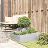 vidaXL Garden Planter Silver 80 x 80 x 50 cm Stainless Steel