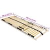 vidaXL Slatted Bed Base Brown 80 x 190 cm Solid Beech Wood