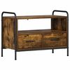 vidaXL TV Cabinet 67.5 x 33 x 50 cm Smoked Oak Engineered Wood